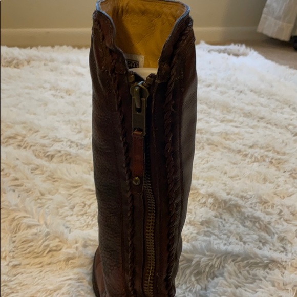 Braided back zip Frye tall boots. - Picture 3 of 10